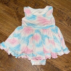 Bamboo Pastel Mermaid Baby Onesie